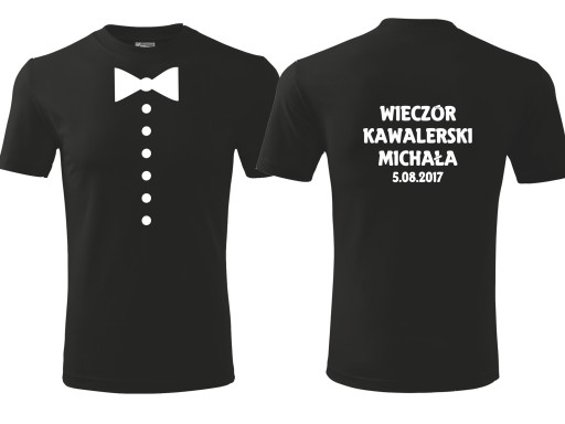 T-shirt koszulka nadruk WIECZÓR KAWALERSKI S