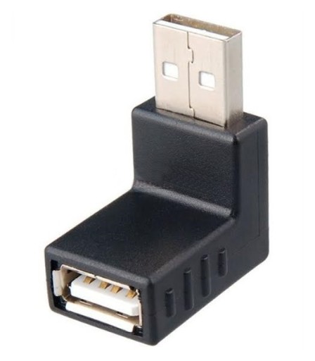 Adapter Przejściówka Kątowy USB 2.0 Dolny