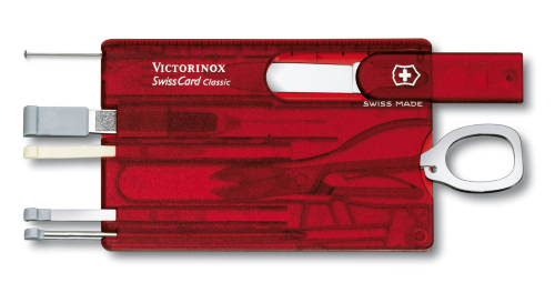 VICTORINOX SCYZORYK SWISSCARD RUBY 0.7100.T , 10 funkcji CeDe