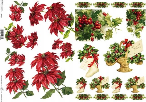 Papier do Decoupage KLASYCZNY A4 D0459