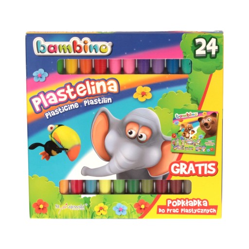 Plastelina 24kol Standard Bambino