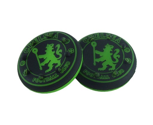 2x NAKŁADKI GUMKI GRIPY pada XBOX PS4 PS5 FIFA PIŁKA NOŻNA CHELSEA ZIEL