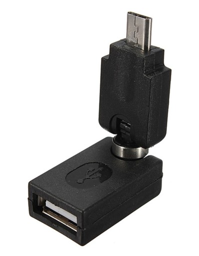 Adapter Obrotowy HOST OTG Micro USB - USB 360