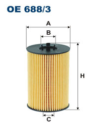 FILTRON Filtr oleju OE688/3 VW AUDI SEAT SKODA DIE
