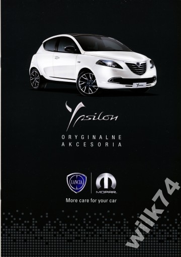 Lancia Ypsilon prospekt 2013 polski Akcesoria