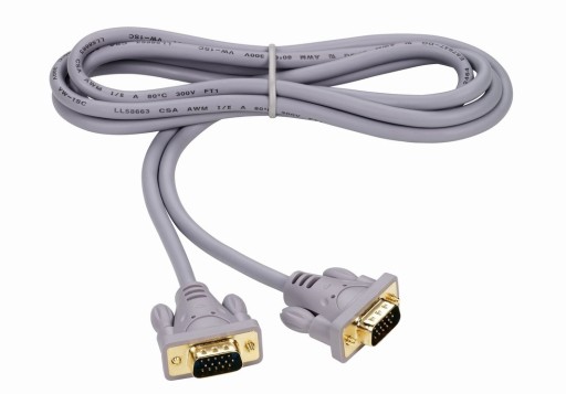 Kabel monitorowy D-SUB VGA DB15 1,8m. Gold THOMSON