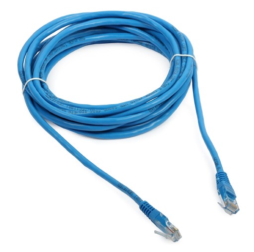 PATCHCORD RJ45/5.0-BLUE 5m kat.5e NIEBIESKI ABCV