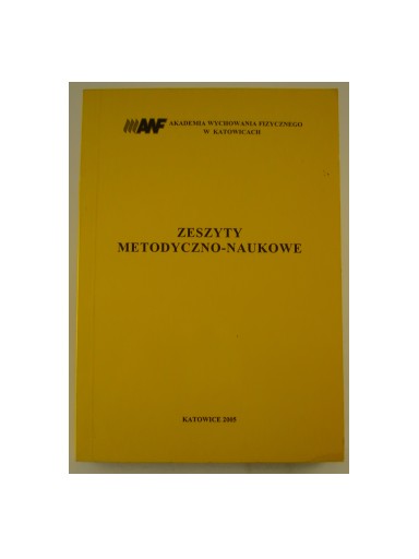 Zeszyty metodyczno naukowe