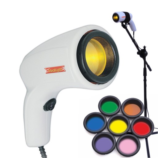 Lampa lecznicza+ koloroterapia + statyw, biolampa