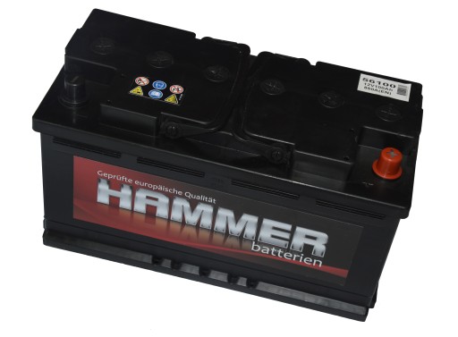 AKUMULATOR HAMMER 100Ah 760A KALISZ WIATRAKI 8C