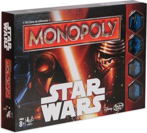 MONOPOLY STAR WARS ~HASBRO~MONOPOL GRA B0324~FOLIA