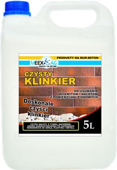 ŚRODEK DO CZYSZCZENIA KLINKIERU CZYSTY KLINKIER 5L
