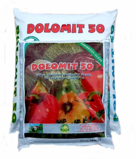 DOLOMIT - 10 kg, NAWÓZ WAPNIOWO MAGNEZOWY