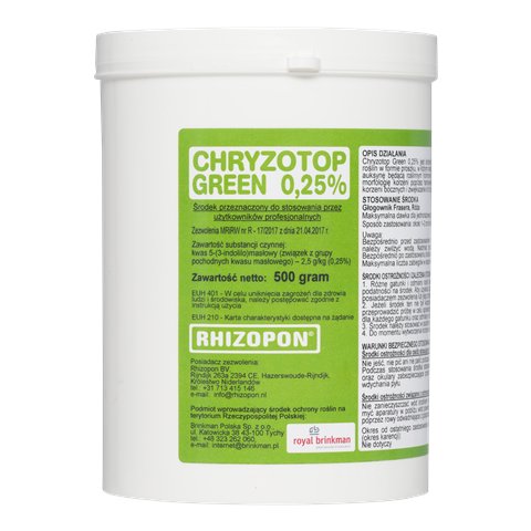 Ukorzeniacz CHRYZOTOP 500g Rhizopon zielony sadzon