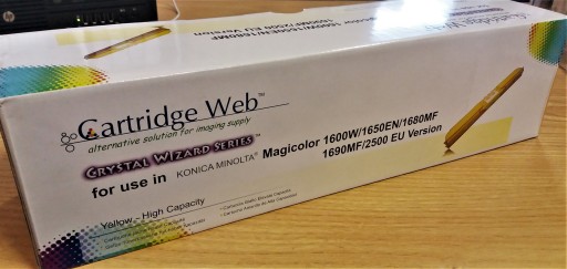 Toner Cartridge Web Minolta 1600W 1650 1680 1690 Yellow