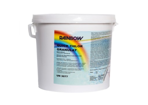 Chlor szok granulat QUICK CHLOR RAINBOW do basenu 5kg