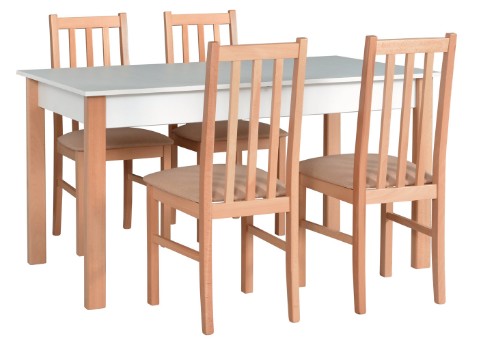 Zestaw 12: stół 120/150x80 + 4 krzesła PROMOCJA
