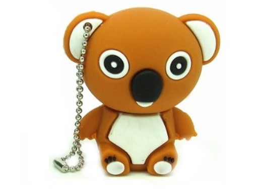 PENDRIVE USB 64 GB MIŚ KOALA BRĄZOWY MISIU +BRELOK