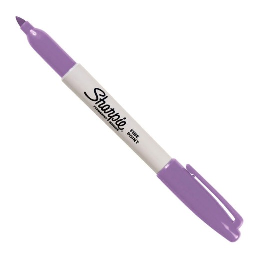 SHARPIE MARKER PERMANENTNY PURPUROWY OKRĄGŁY NEWELL