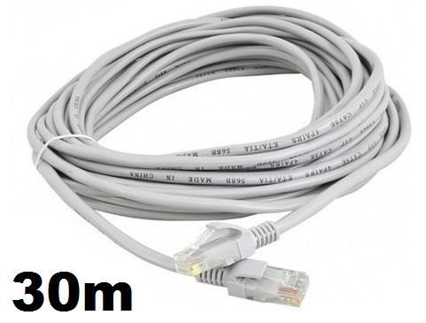 KABEL SIECIOWY LAN INTERNETOWY RJ45 CAT5E UTP 30m