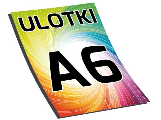 ULOTKI A6 10000 szt DWUSTRONNE - KREDA 170g