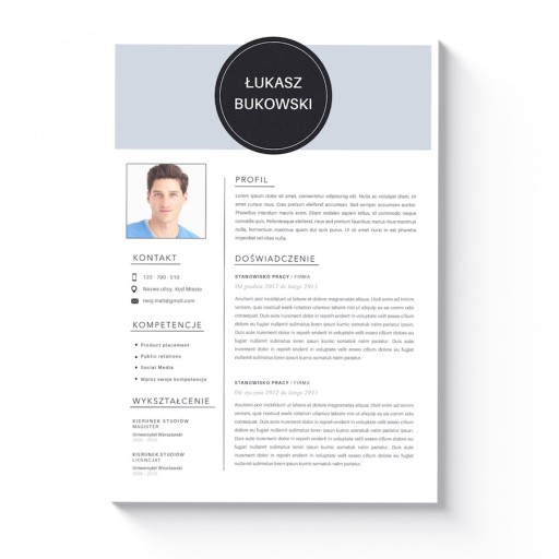 KLASYCZNY SZABLON CV + LIST MOTYWACYJNY MS WORD