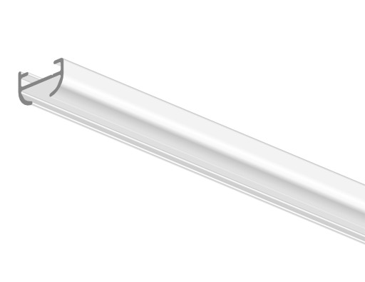 ALUMINIOWA SZYNA SUFITOWA SREBRNA KARNISZ CHROM