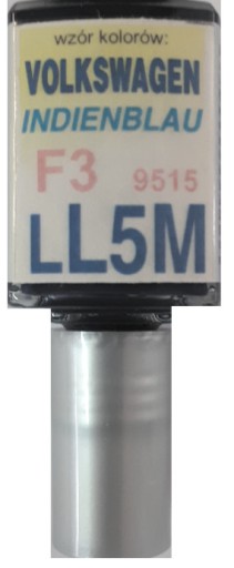 VW LL5M F3 INDIENBLAU LAKIER SAMOCHODOWY ZAPRAWKA DO RYS 10 ML ARASYSTEM