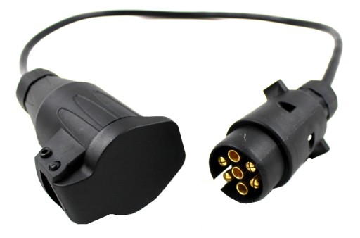 ADAPTER PRZEJŚCIÓWKA 7/13 PRZYCZEPY KABEL 80CM 12V