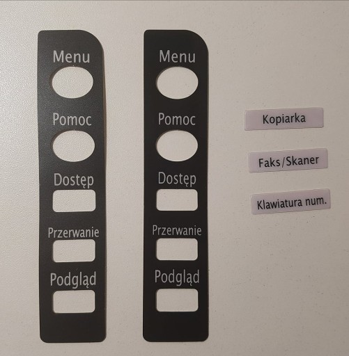 Naklejki na panel Konica Bizhub C224/C284/C364