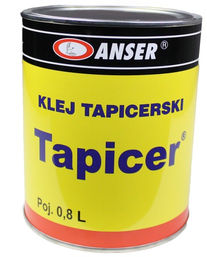 KLEJ TAPICERSKI TAPICER DO TKANIN SKÓRY GĄBKI 0,8L