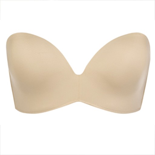 Biustonosz Strapless Wonderbra nude beż 65E 30DD