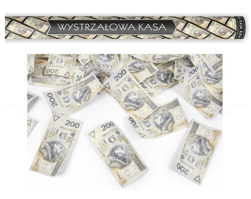 Tuba z kasą banknoty na ślub wesele urodziny 200zł