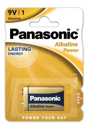 1x PANASONIC ALKALINE POWER 6LR61 / 9V (blister)