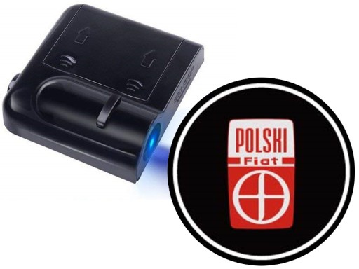 ŚWIATŁA LED POWITALNE LOGO FIAT BEZPRZEWODOWE 3D