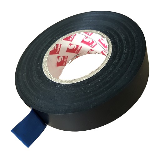 Taśma PCV Scapa 2702A 19mm/33 czarna, izolacja