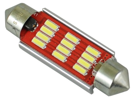 żarówka 12 LED 10x42 mm c5w c10w c15w c18w RS MOC