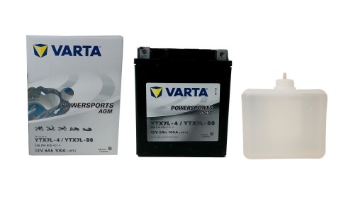 AKUMULATOR VARTA AGM YTX7L-BS/TX7L-BS 12V 6Ah 100A