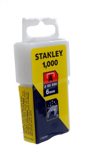 zszywki zszywka A stanley 6mm 1000szt. TRA204T1