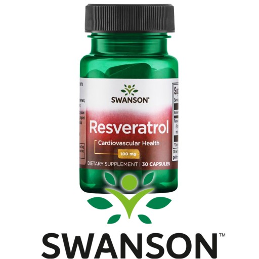 SWANSON RESWERATROL 100 SERCE Resveratrol MŁODOŚĆ