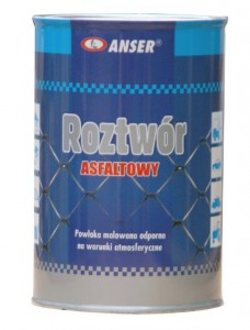 Roztwór asfaltowy żeliwo metal drewno 1L