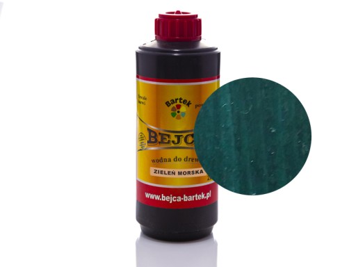 Bejca wodna do drewna ZIELEŃ MORSKA pigment 200ml