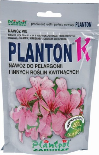 PLANTON K NAWÓZ DO PELARGONI SUNDAVILLE KWITNĄCYCH