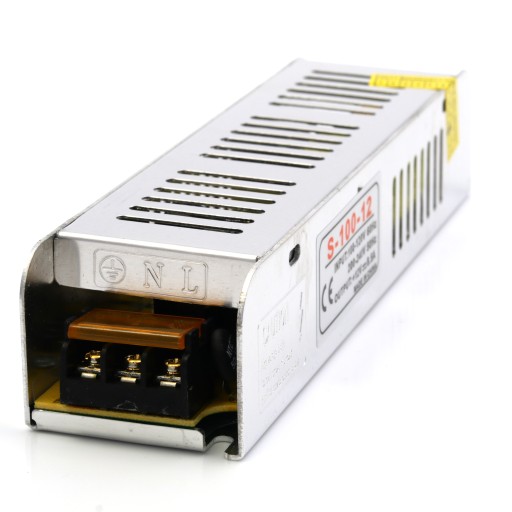 Zasilacz montażowy 12V 100W do LED SLIM