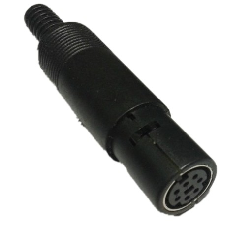 GNIAZDO mini DIN 7pin 7p na kabel nowe FV (2663 )