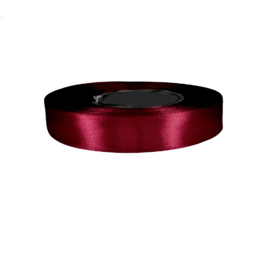 Tasiemka satynowa 12mm 32mb BORDO DE LUX 8060