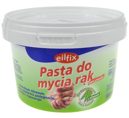 PASTA BHP DO MYCIA RĄK EILFIX Z ALOESEM 0,5L