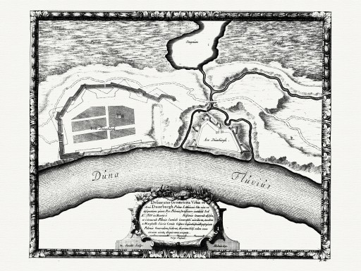 plan Dyneburga INFLANTY Dahlbergh 1696 r.