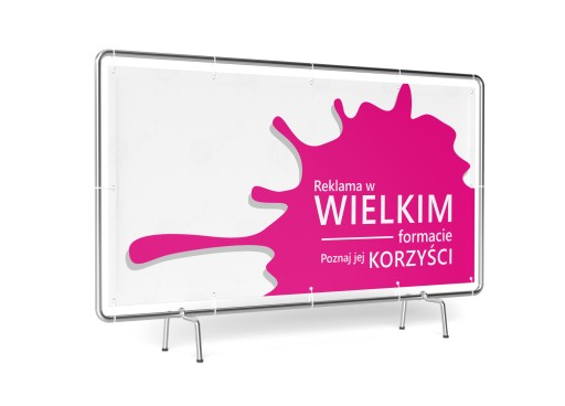 BANER REKLAMOWY 1x1,5m BANERY REKLAMOWE PROJEKT