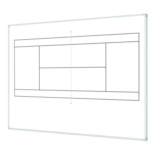 Boisko magnetyczne do tenisa 120x100cm